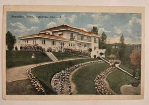 Pasadena CA Kalifornien schönes Zuhause Vintage gebrauchte Postkarte XL7 - Bild 1 von 2