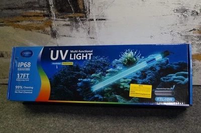 Luz UV para acuario Coospider-Repta 18W | NUEVO | 100-1000 galones limpiador de estanque/tanque Foto 1 de 4