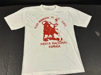 Camisa Turística Plaza Monumental De las Ventas FIESTA NACIONAL España Hombre L Blanca Foto 1 de 4