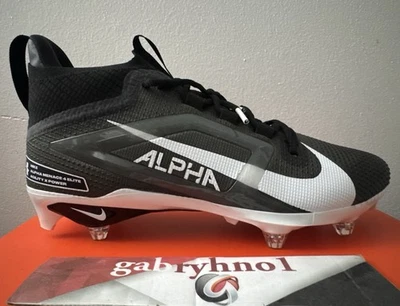 Chuteiras de futebol Nike Alpha Menace 4 Elite Wide D HF4552-001 pretas masculinas tamanho 11 - Imagem 1 de 4
