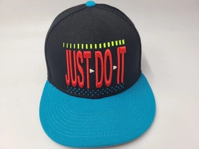 Boné Nike True Just Do It Snapback mistura de lã Swoosh masculino feminino preto azul vermelho - Imagem 1 de 4