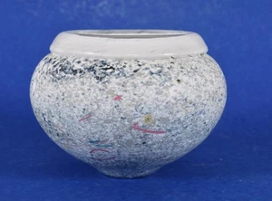 Morna Tudor Original Art Glass Vase Canadian Listed Artist Dated 2000 - Bild 1 von 24