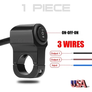 Motorcycle ON OFF Switch 7/8" Handlebar 22mm Headlight Fog Spot Light Universal - Picture 1 of 7