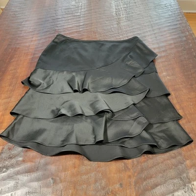 Новый с Ярлыками ограниченное оборки юбка вечеринки коктейль слоистый мини юбка черный размер 6 - Изображение 1 из 4