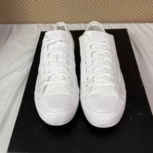 Converse All Star Chuck Taylor Low Top Triple White Size 11.5 - Picture 1 of 10