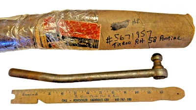 Pontiac 1958, todos los modelos: extremo de barra de acoplamiento nuevo, diestro Saginaw GM # 5671957 Foto 1 de 3