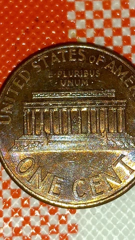 2004 Lincoln Memorial Penny Doubled Die Reverse Error DDR FS-801 Rainbow Tone Cover