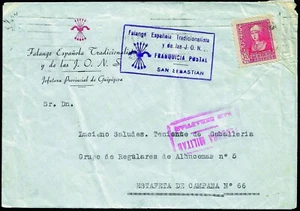 España - Guerra Civil - Falange -Edi o 857 - Membrete "Falange - Jefatura.... - Imagen 1 de 1