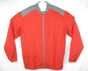 Adidas Herren Windbreaker Langarm Jacke Medium rot grau Multi Adiclub $ 75 - Bild 1 von 4