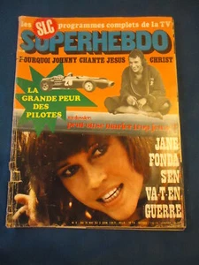 +SUPERHEBDO 8/70 FONDA MCCARTNEY BARDOT JACKIE STEWART HALLYDAY GALL HAPKIN - Picture 1 of 3