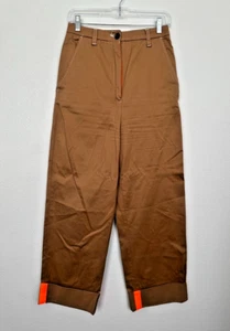 Zara The Sergeant Chino Carpenter Utility Trouser Pants Khaki Contrast Women's 4 - Picture 1 of 9