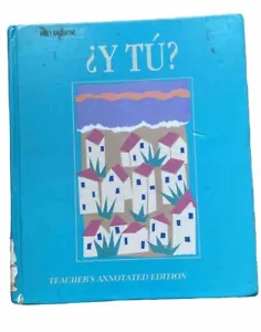Y TU SPANISH 1 Teacher’s Annotated Edition Gilbert A. Jarvis Hardcover Book - Picture 1 of 2