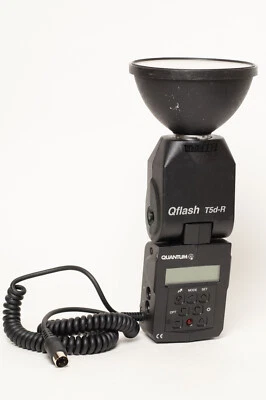 Tested Near Mint Quantum Qflash T5D-R T5dR TTL Flash for Canon Nikon and more - Image 1 of 4