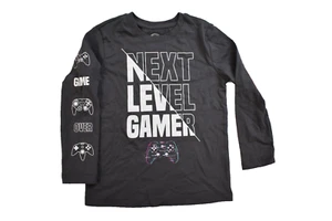 Wonder Nation Youth Boys Next Level Gamer Funny Charcoal Shirt NWT XS(4/5) - Picture 1 of 5