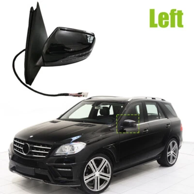 Espejo retrovisor negro izquierdo mercedes-benz w166 ml300 ml350 2012-2015 Foto 1 de 4