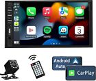 Estereo Para Coche De Doble Din Compatible Con Apple Carplay Y Android Auto, ...