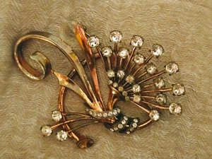 pennino spilla sterling floreale - Foto 1 di 12