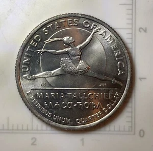 2023 P Maria Tallchief Quarter-Die Chip Error Ponytail And Shoulder #1 - Picture 1 of 4