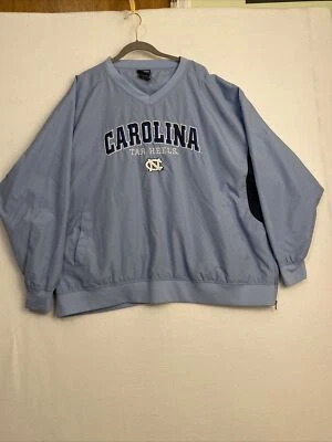 Nike Carolina V-neck Pullover Windbreaker Zippered Sides Pockets  Blue Men's 2XL - Image 1 of 4