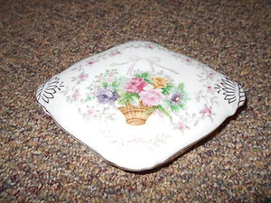 Vintage Lipper & Mann Creations Japan Bristol Garten Porzellan Schmuckschatulle - Bild 1 von 6