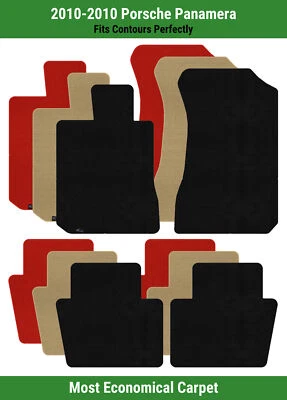 Tapetes carpete Lloyd Velourtex fileira dianteira e traseira para 2010 Porsche Panamera  - Imagem 1 de 4