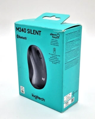 Logitech M240 Maus Silent Wireless Bluetooth Optisch grafit 4000 dpi, 3 Tasten - Bild 1 von 4