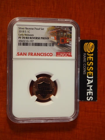 2018 S REVERSE PROOF LINCOLN CENT NGC PF70 EARLY RELEASES TROLLEY CAR LABEL Cover