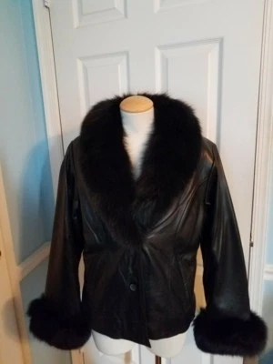 Chaqueta de piel de cuero knoles&carter s.   Foto 1 de 4