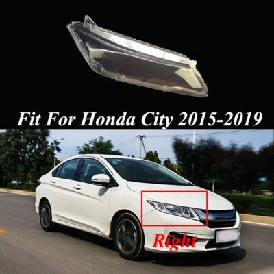 Tapa de cubierta de faros delanteros transparentes para Honda City 15-2019 Foto 1 de 4