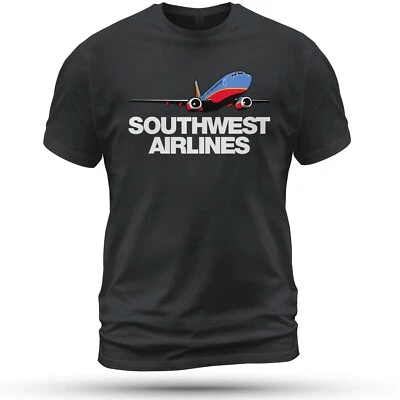 Camiseta Southwest Airlines Divertida Talla S-5XL Hecha en EE. UU. Foto 1 de 2