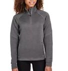Spyder Women's Capture 1/4 Zip Gray Ribbed Pullover Fleece Sweater! XL