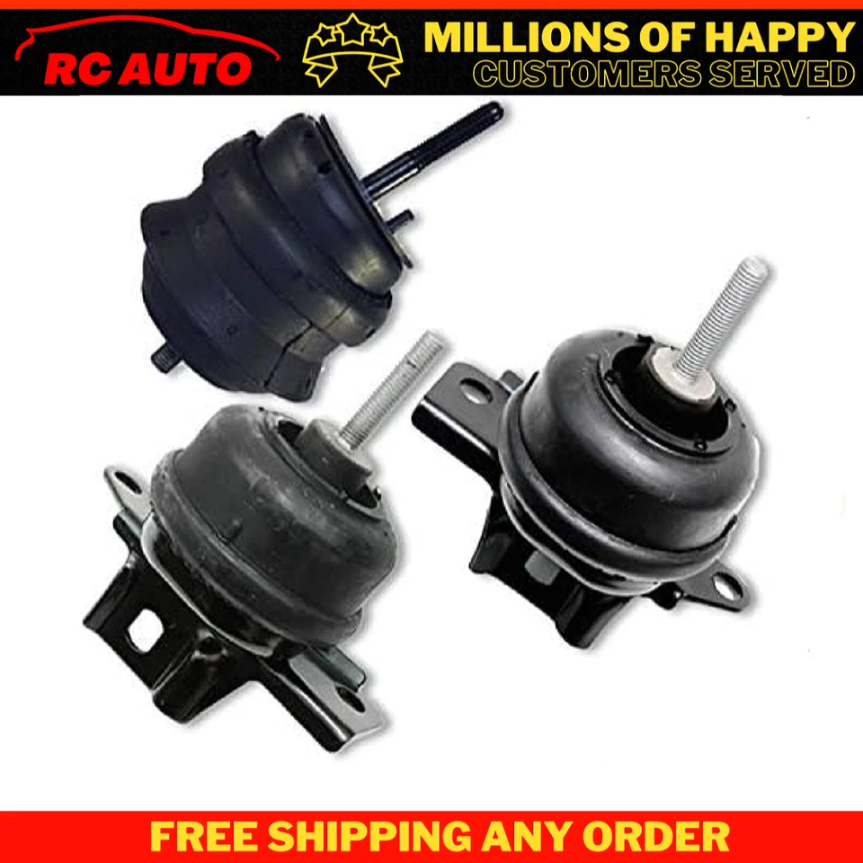 Compatível com 1998-2004 Cadillac Seville 4.6L motor dianteiro e conjunto de montagem trans 3 peças - Imagem 1 de 1