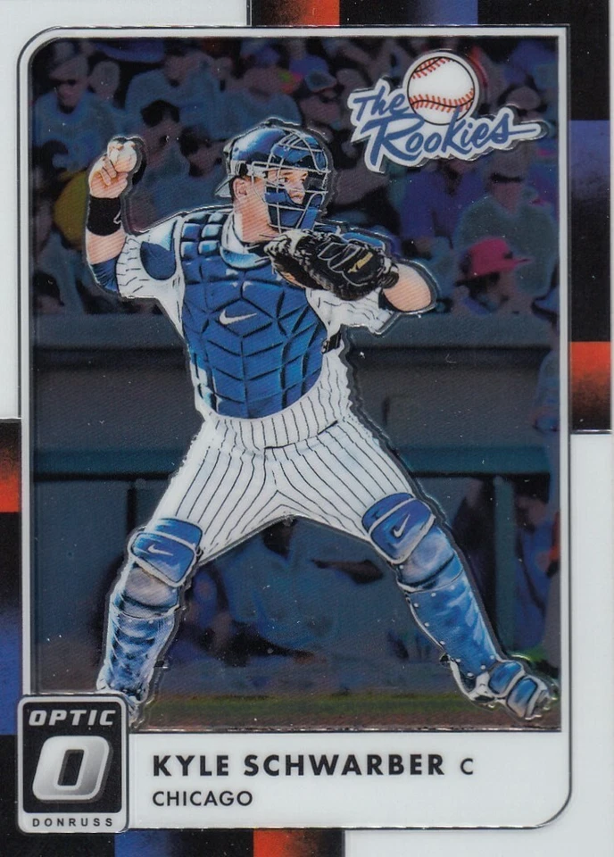 (6) 2016 Donruss Optic Chrome KYLE SCHWARBER The Rookies Rookie LOT #1 Cubs - Image 1 of 1