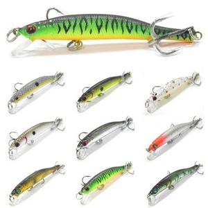 Jerkbait Fishing Lures 3 1/4 inch 1/8 oz Minnow Tight Wobble Slow Sinking M662 - Picture 1 of 76