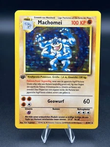 Machomei 1st ED Pokemon German Base Set 8/102 Machamp Holo NM - Picture 1 of 2