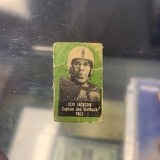 Levi Jackson 1950 Topps Felt Backs Yale Captain and Halfback Football Card