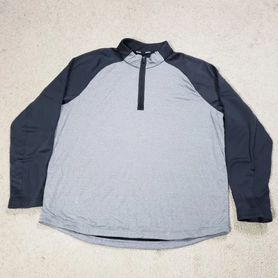 Nike Aerolayer Golf Pullover Jacket Men's Size XL Gray Black Half Zip Lined - Image 1 of 4