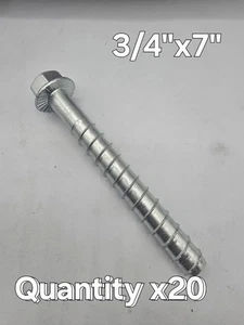 20 unidades Simpson Strong Tie 3/4" x 7" Titen HD tornillo anclaje THD75700H hormigón - Imagen 1 de 4