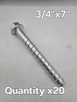 SIMPSON STRONG-TIE 20-count Simpson Strong Tie 3/4" x 7" Titen HD Screw Anchor THD75700H Concrete