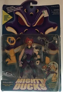 Figura de acción de colección 1996 Mattel 5" Mighty Ducks Mallory Martial Arts Master - Imagen 1 de 9