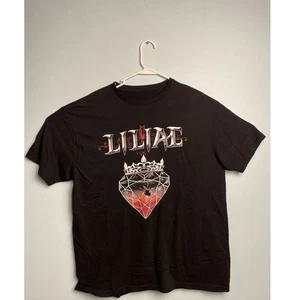 Black Liliac Band Queen of Hearts T-Shirt Men’s XL Rock Music Graphic Tee - Picture 1 of 7