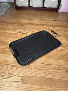 All-Clad HA1 Hard Anodized Double Burner Griddle, 13" x 20" - Picture 1 of 9