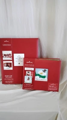 Álbum de recortes instantáneo Hallmark Christmas Tis The Season + tablero de exhibición 3D emergente Foto 1 de 4