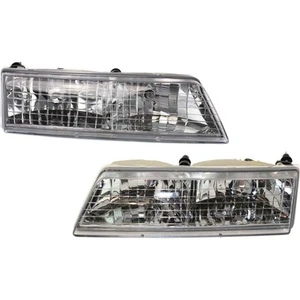 Headlight Set For 95-97 Mercury Grand Marquis Sedan Left and Right With Bulb 2Pc - Picture 1 of 12