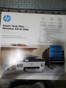 HP Smart Tank Plus 651 WLAN Farbtintenstrahl AlO Drucker, Scannen, Kopieren & Faxen. - Bild 1 von 5
