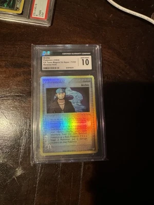 Archie Reverse Holo Gem Mint 2004 Ex Team Magma Vs Aqua #71 CGC 10 - Image 1 of 3
