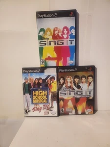 3 Stück Disney Sing It PS2 Spiele - High School Musical, Pop Hits, Original -... - Bild 1 von 5