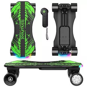 Elektro Skateboard mit Fernbedienung LED Licht Elektrisches Longboard für Kinder 6-12 Jahre - Bild 1 von 12