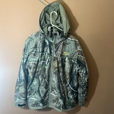 Mens XPS Extreme Performance Series Real Tree Camo Full Zip Hooded jacket Large - Image 1 of 4