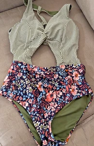 New BCA Becca Rebecca Virtue One piece Swimsuit Cut Out Size Small S - Picture 1 of 5
